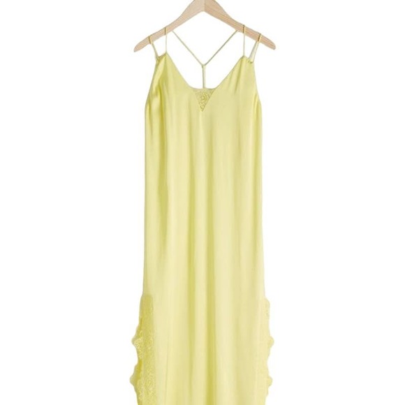 & Other Stories Satin Midi Slip Dress - Picture 1 of 3